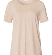 Natural Elegance Flowy Round Neck Top | Black/Aqua 74902-3012